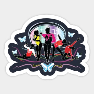 Gymcastic Glasgow Butterfly Shirt Sticker